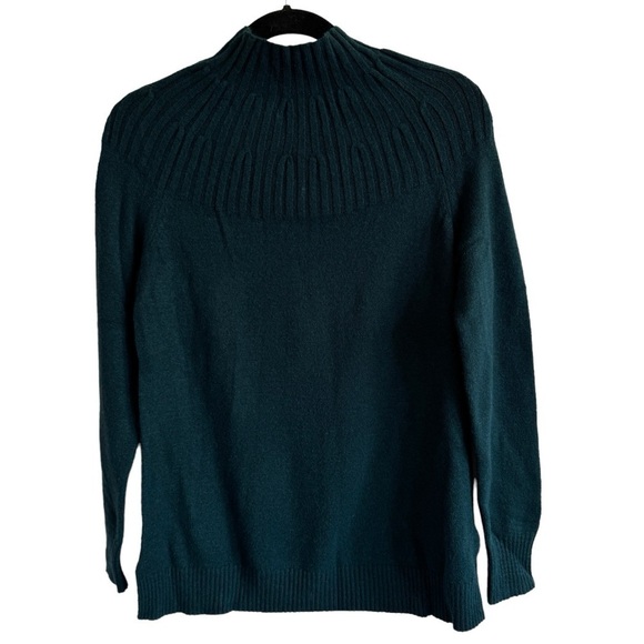 NWT Anthropologie Welford Tunic Sweater, Dark Turquoise, Size XS - Picture 4 of 10